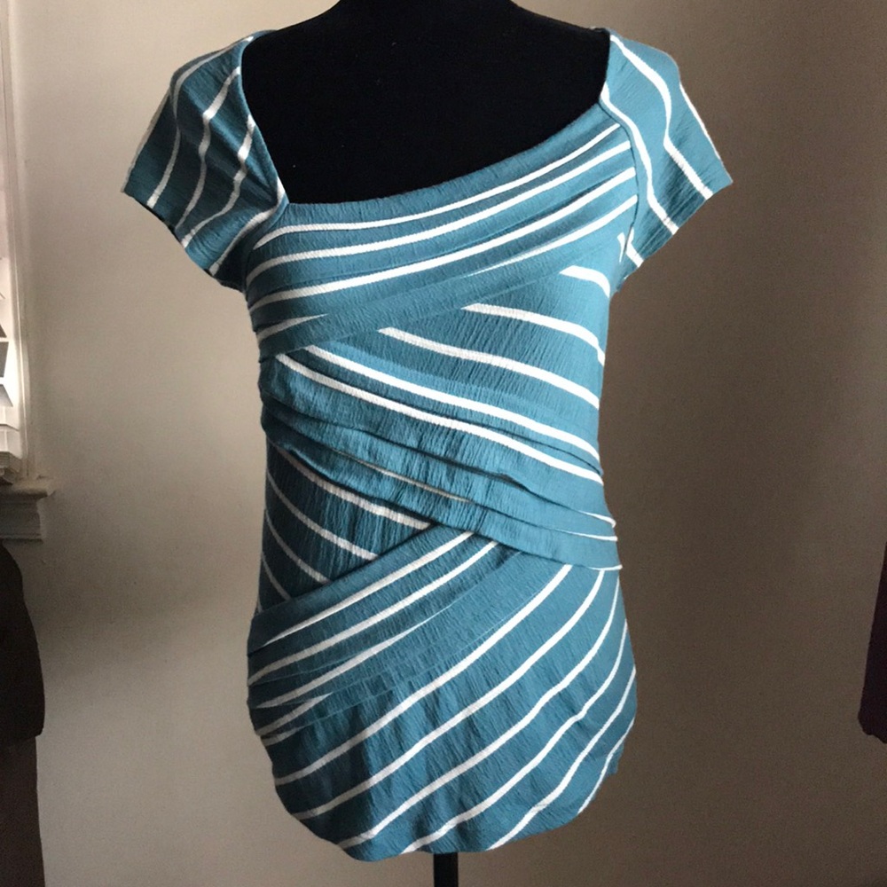 Anthro Postmark Bandage Tee